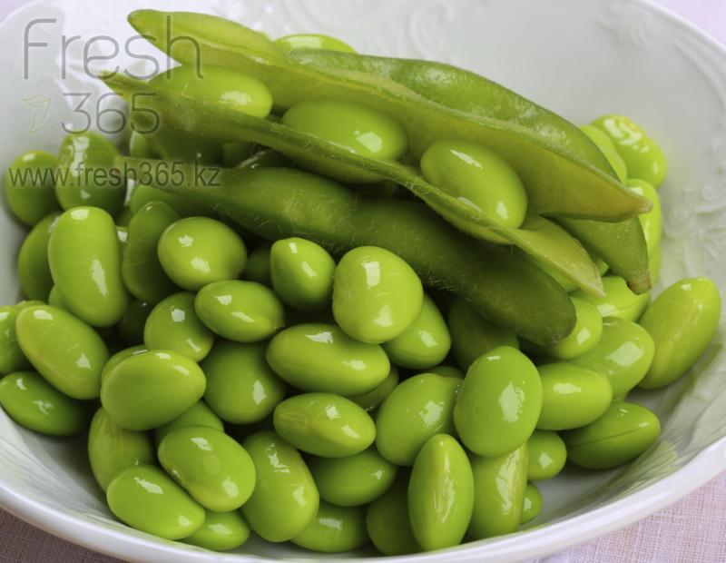 Варенные соевые зеленые бобы Эдамаме / Edamame boiled green soy beans
