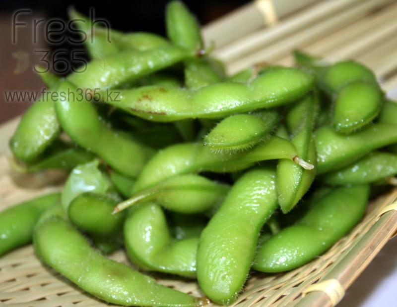 Варенные соевые зеленые бобы Эдамаме / Edamame boiled green soy beans